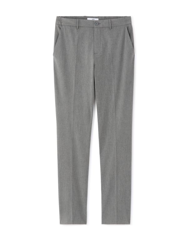Pantalon smart bi-stretch - gris