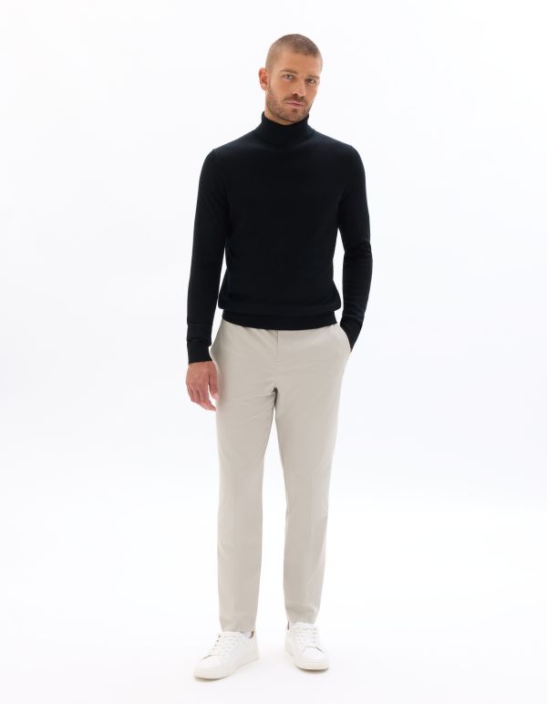 Pantalon smart bi-stretch - beige clair