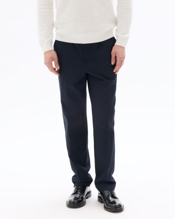 Pantalon smart bi-stretch - bleu marine