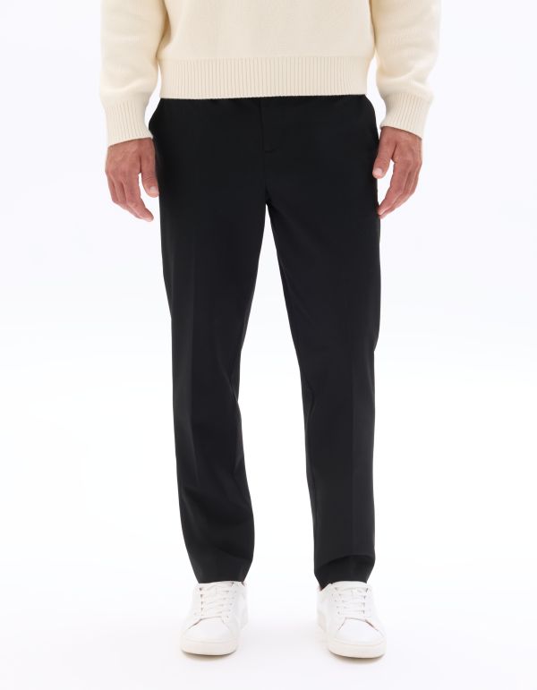 Pantalon smart bi-stretch - noir