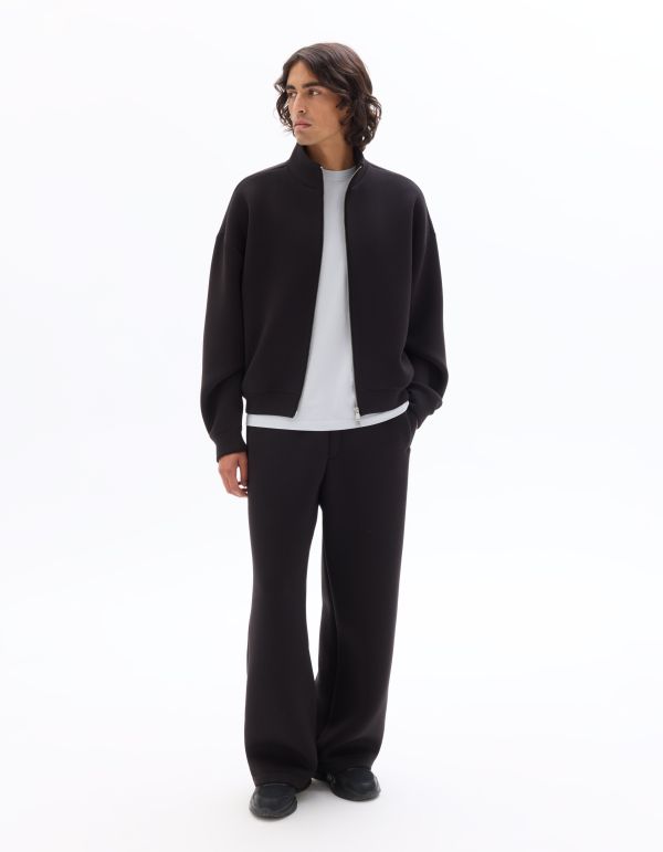 Pantalon de jogging oversize en scuba - noir