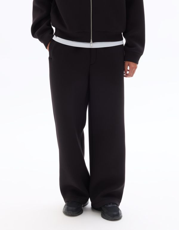 Pantalon de jogging oversize en scuba - noir