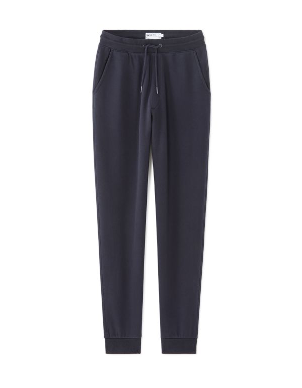 SW.04 Pantalon de jogging regular en french terry - marine