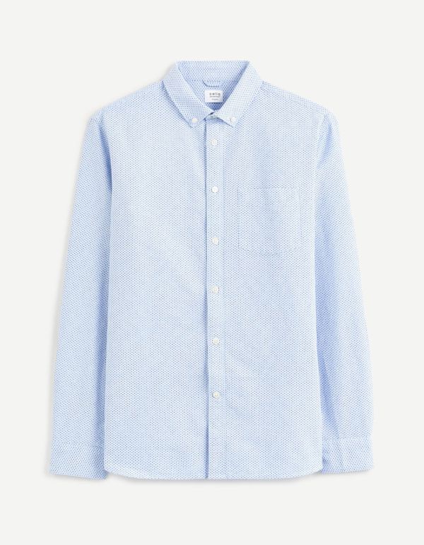 Chemise regular oxford 100% coton - bleu clair