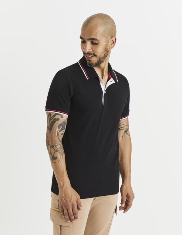 Polo piqué coton majoritaire