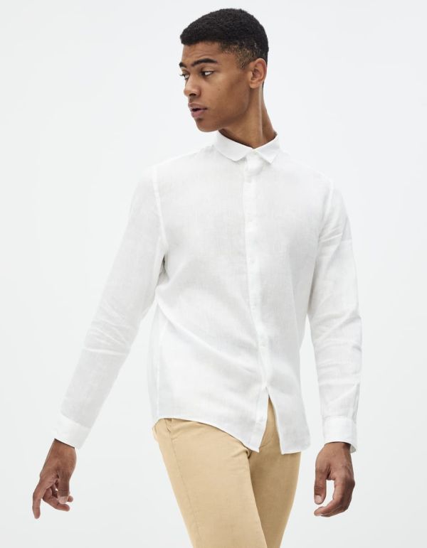 Chemise regular 100% lin