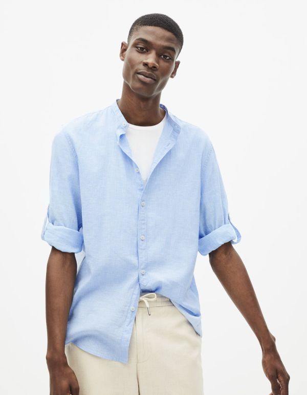 Chemise regular lin / coton