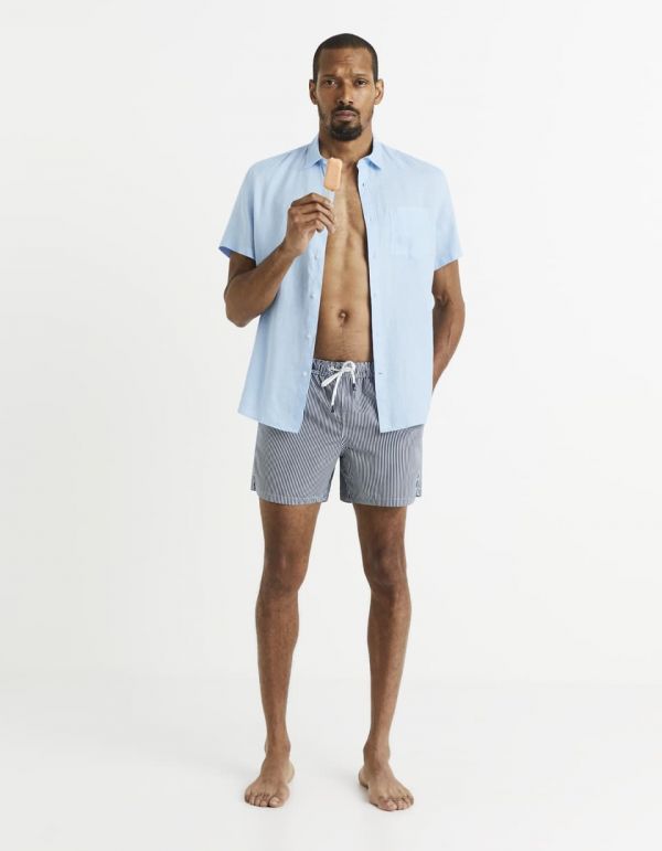 Maillot de bain court rayures verticales Celio Tunisie