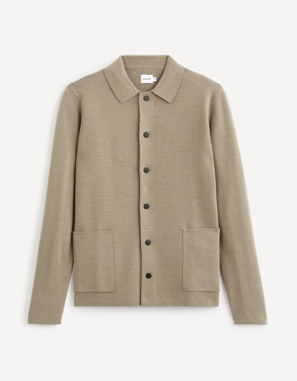 Cardigan col chemise