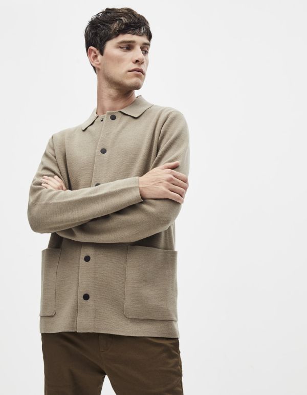 Cardigan col chemise