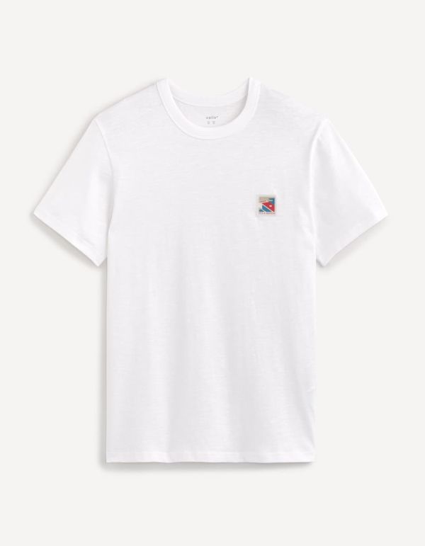 T-shirt col rond 100% coton