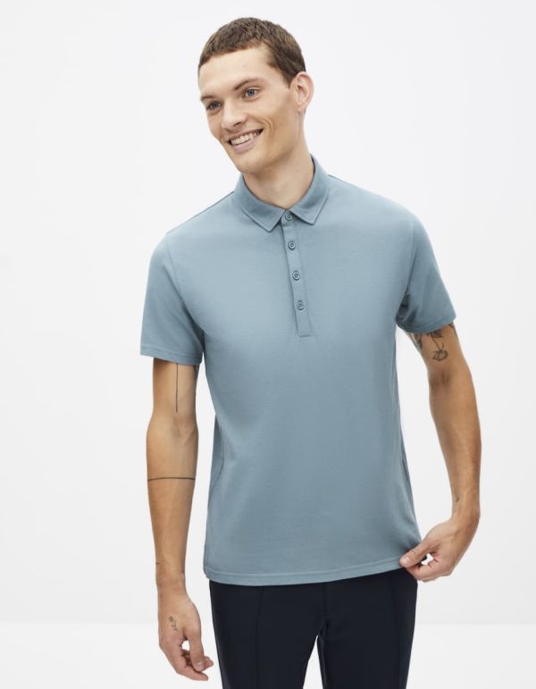 Polo coton mélangé