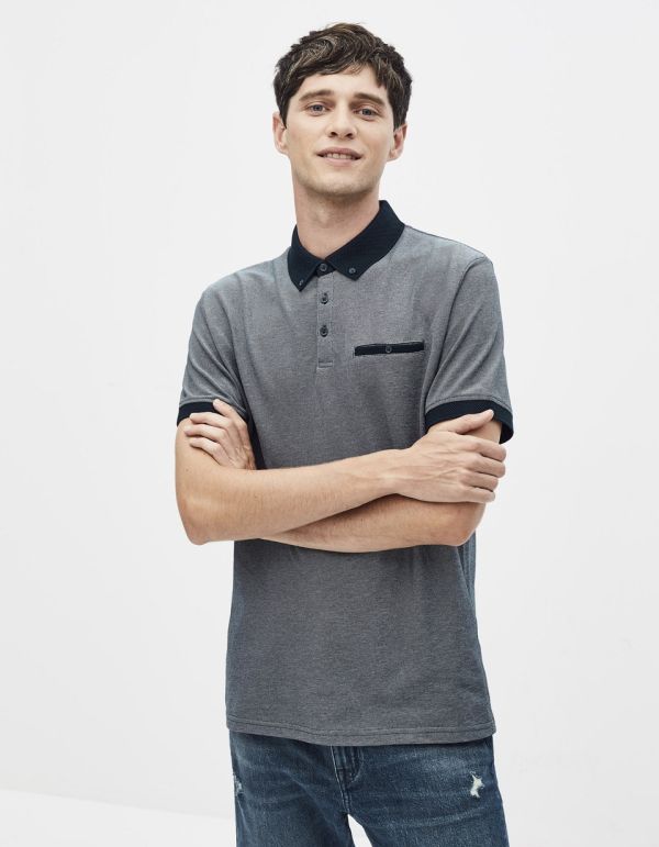 Polo coton mélangé