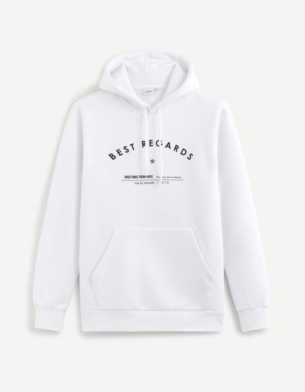 Sweat à capuche 100% coton