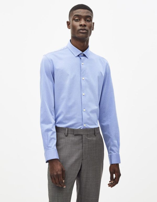 Chemise slim en maille