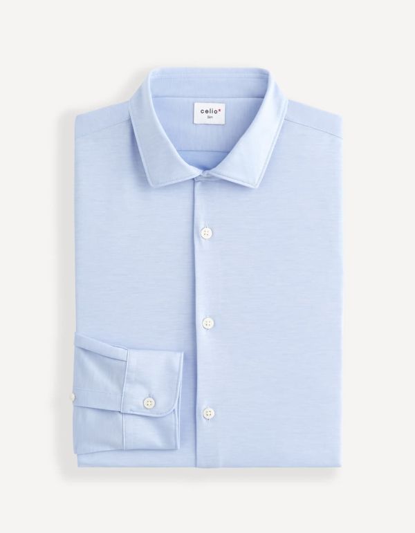 Chemise slim en maille