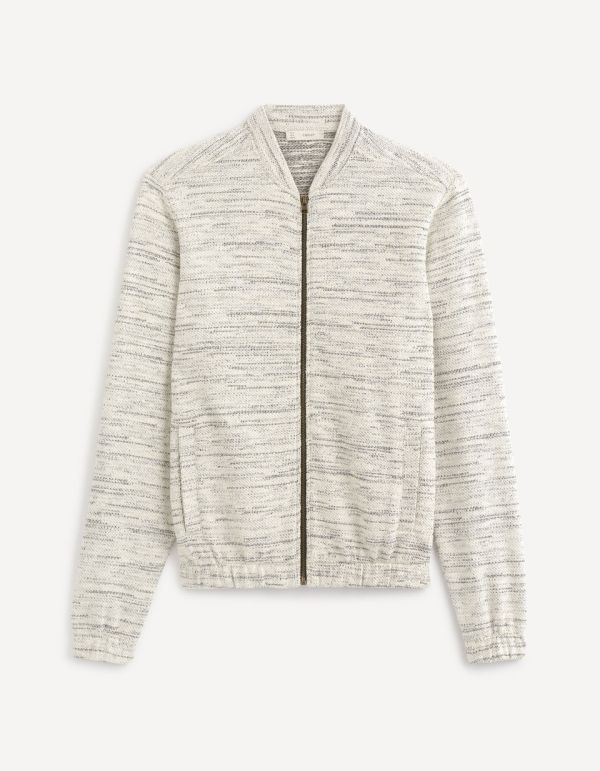 Veste teddy zippée maille