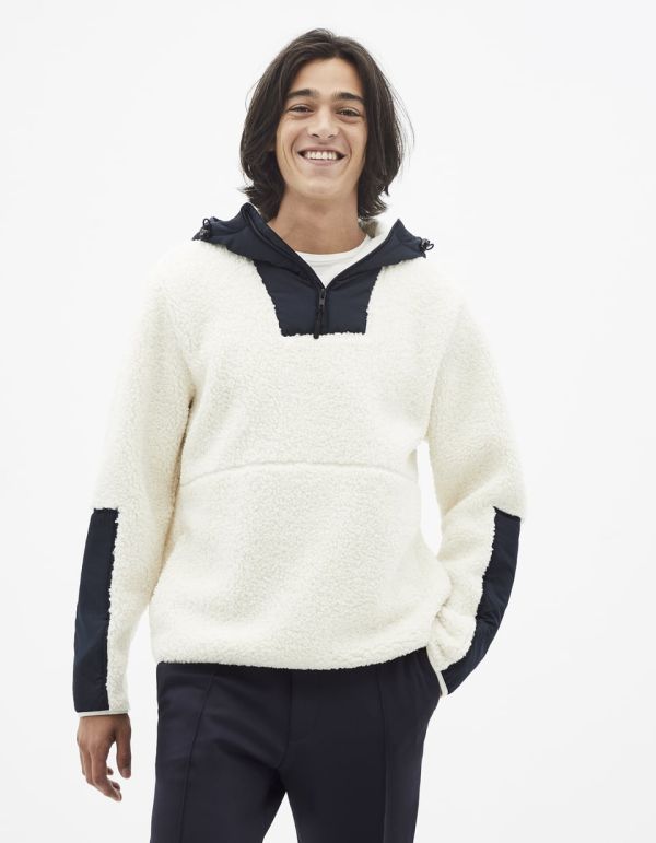 Sweat sherpa à capuche