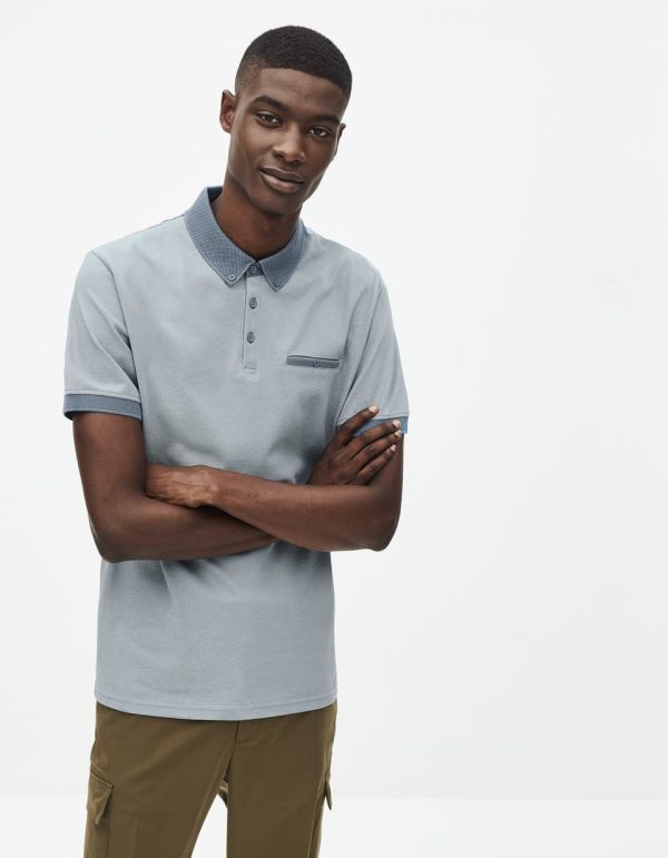 Polo coton mélangé