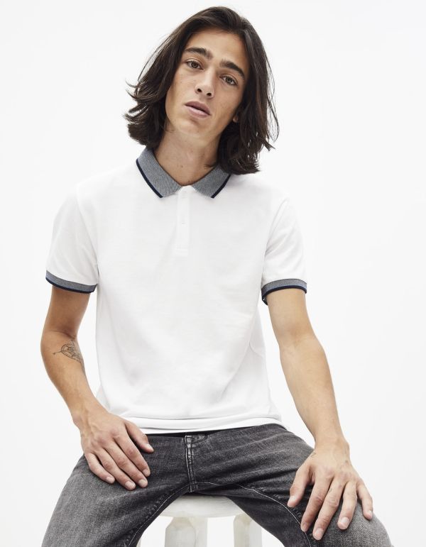 Polo coton mélangé