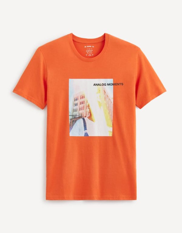 T-shirt col rond 100% coton