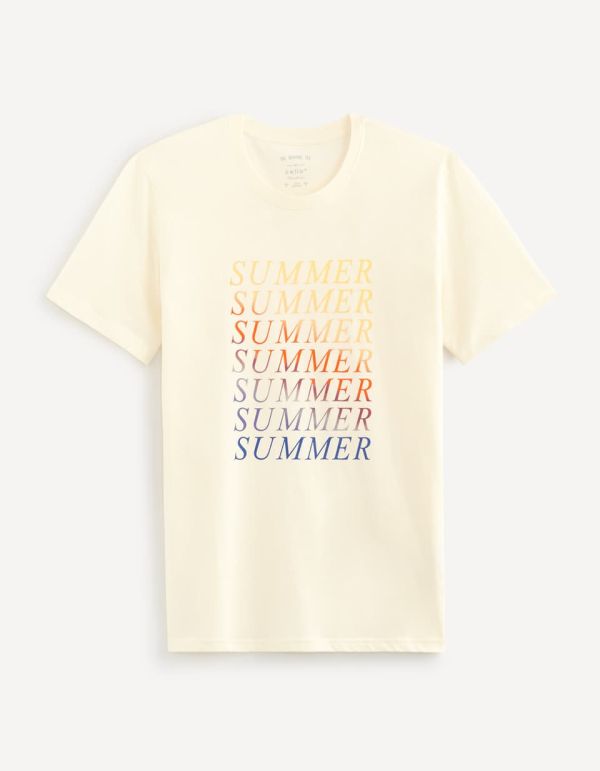 T-shirt col rond 100% coton