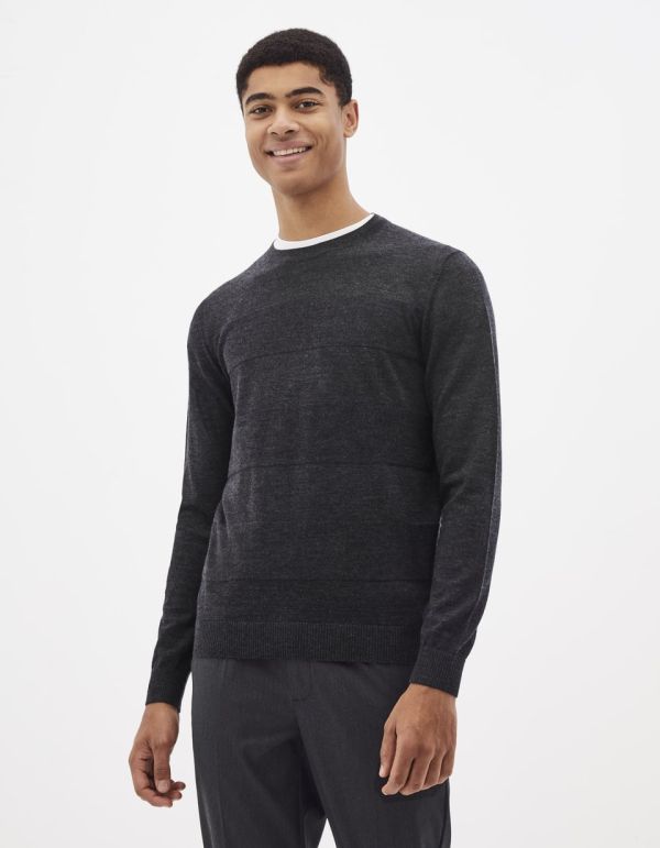 Pull col rond 100% laine mérinos