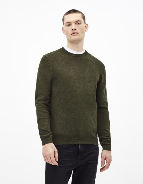 Pull col rond coton supima