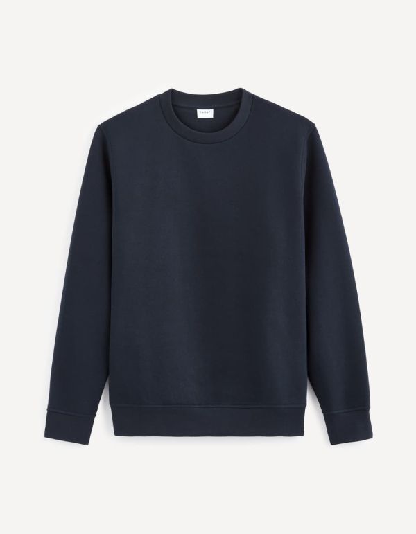 Sweat col rond coton mélangé