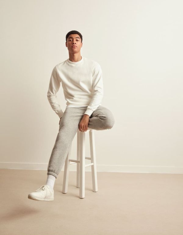 Sweat col rond coton mélangé