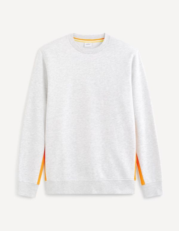 Sweat col rond coton mélangé