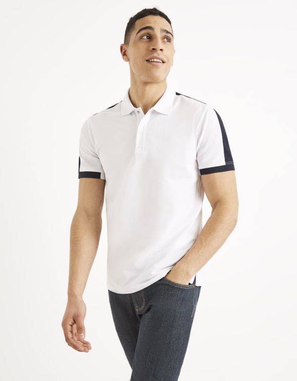 Polo coton mélangé