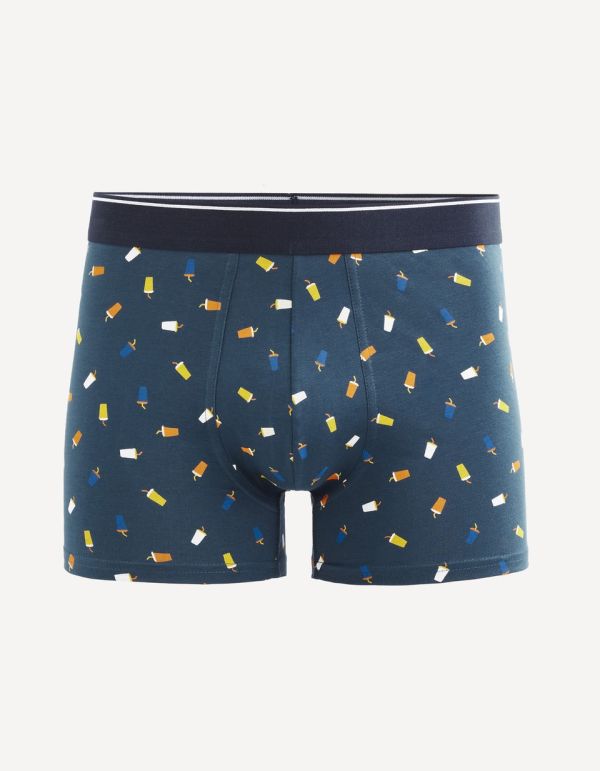 Boxer en coton premium supima imprimé gobelets