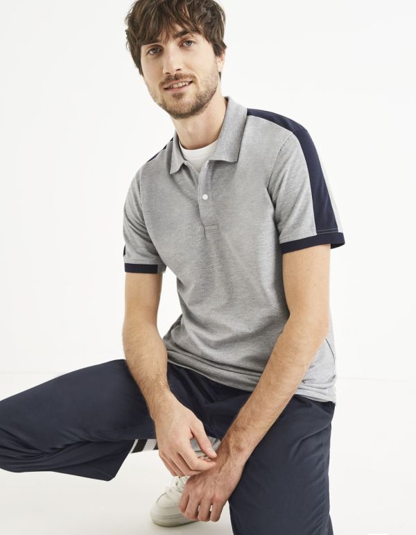 Polo coton mélangé