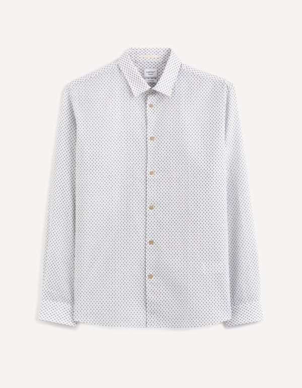 Chemise regular lin mélangé