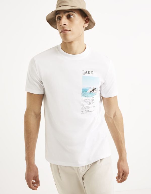 T-shirt col rond 100% coton