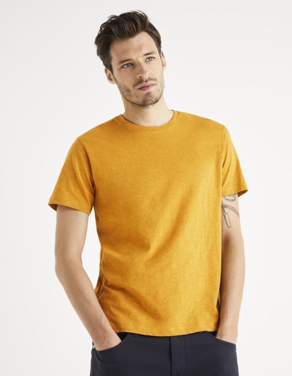 T-shirt col rond 100% coton