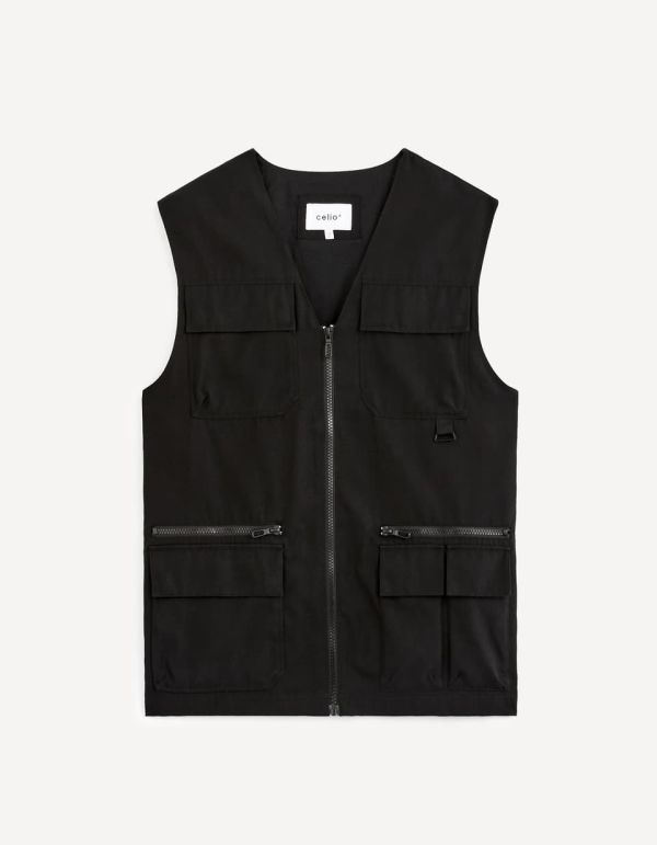 Gilet sans manche multipoches