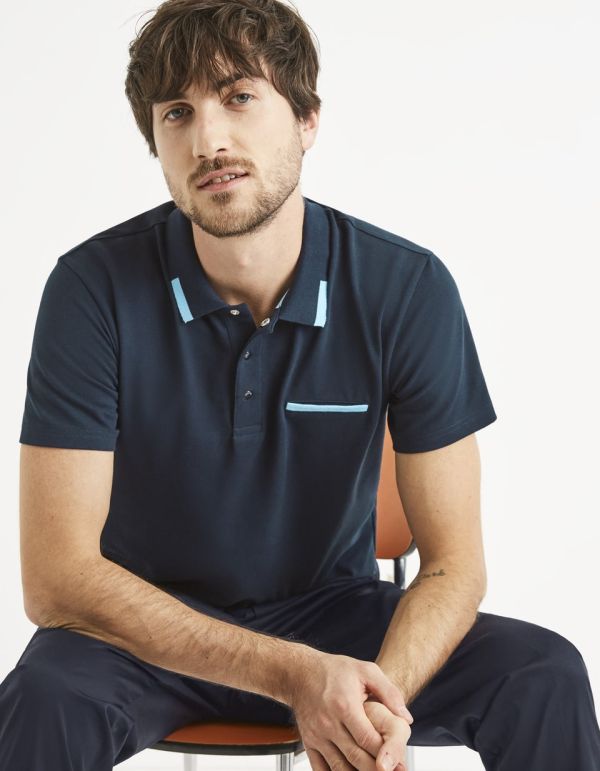 Polo coton mélangé