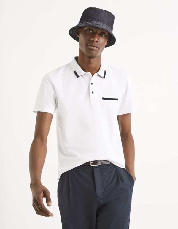Polo coton mélangé