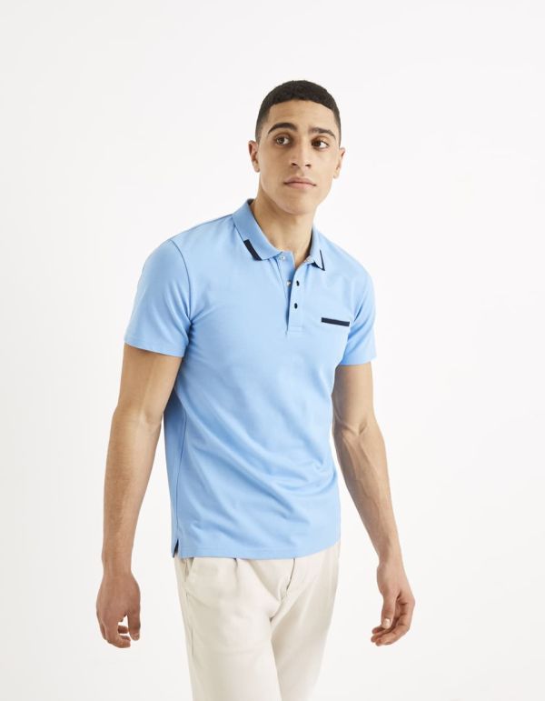 Polo coton mélangé