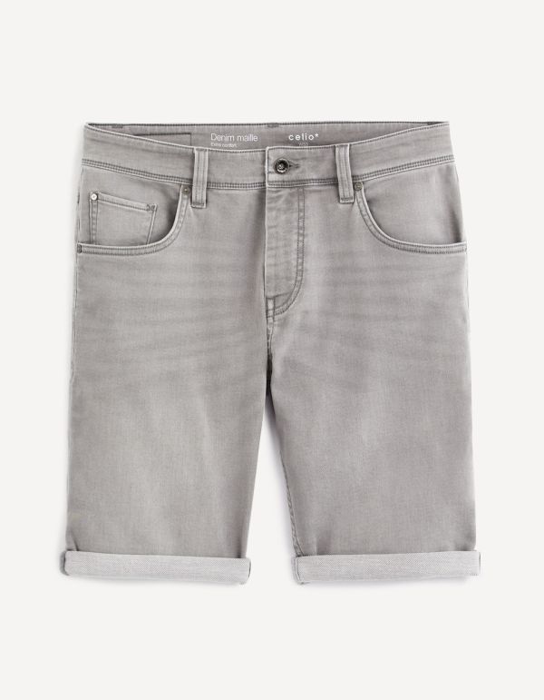 Bermuda 5 poches en coton mélangé