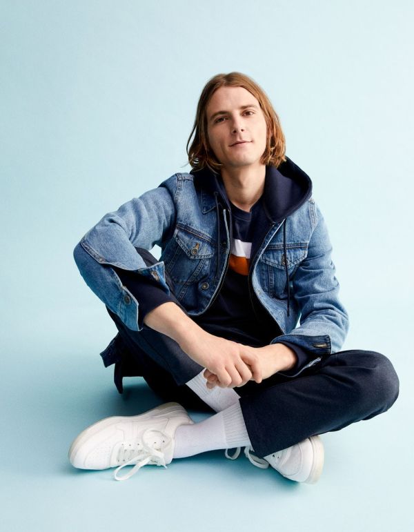 T-shirt col rond coton mélangé