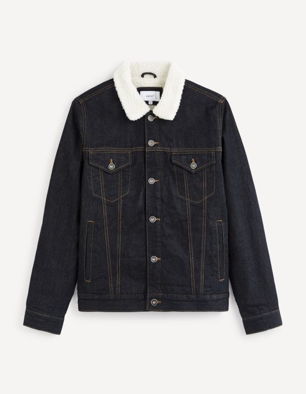 Veste en jean doublé sherpa