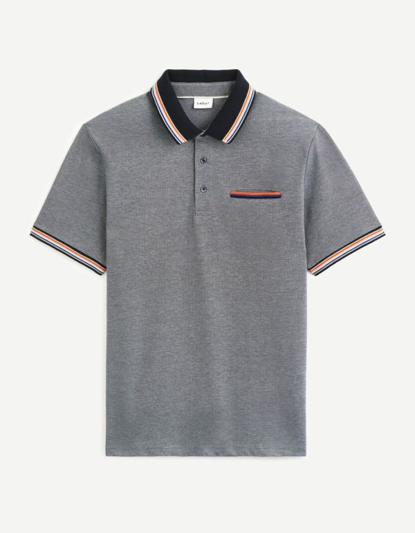 Polo coton mélangé