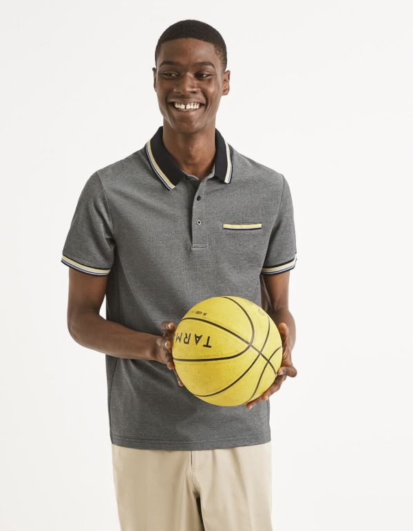 Polo coton mélangé