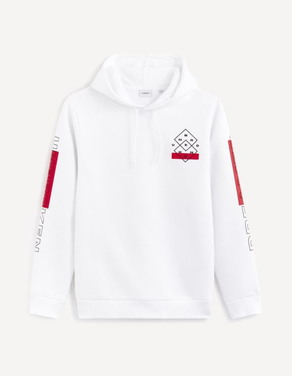 Sweat à capuche coton mélangé