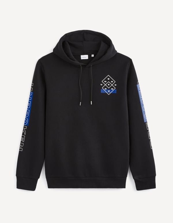 Sweat à capuche coton mélangé