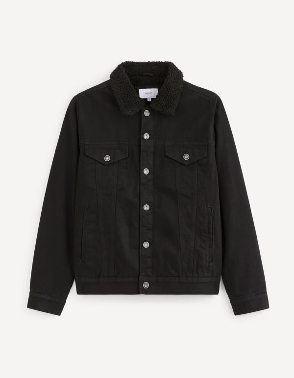Veste en jean doublé sherpa