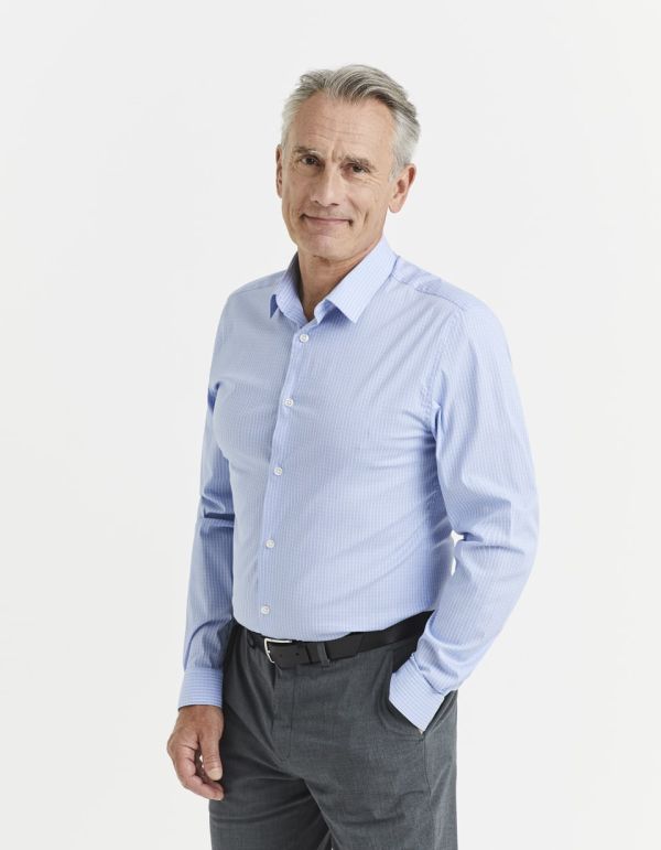 Chemise slim coton stretch repassage facile